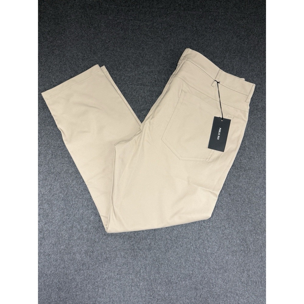 Public Rec Dealmaker 5 Pocket Pants Men's 36 X 30 Sand Tan Performance Stretch